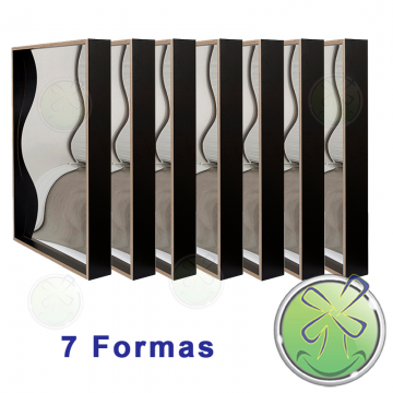 Conjunto de 7 formas 100x68cm set