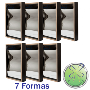 Conjunto de 7 formas 60x38cm set