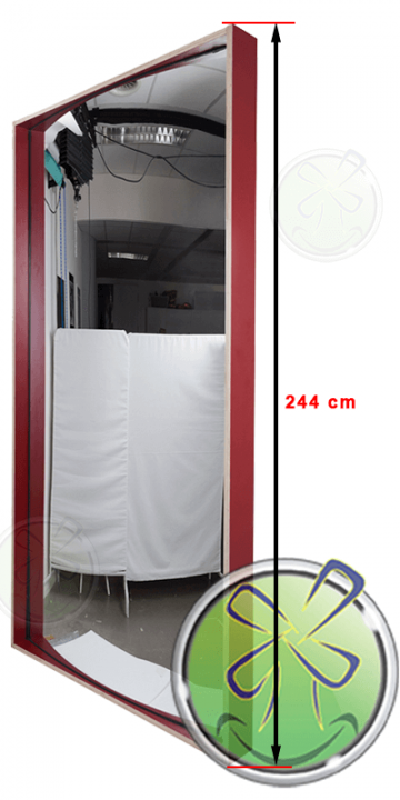 Espejo riendo 244x122 XXL