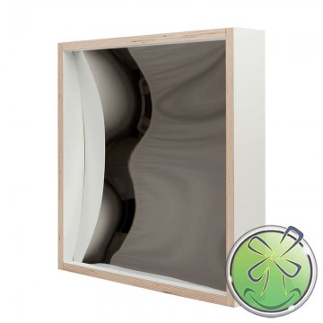 Espejo riendo 50x50cm largo cóncavo blanco