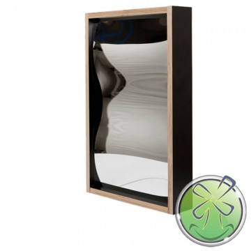 Espejo riendo 60x38cm negro